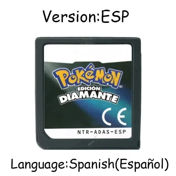 Pokemon Serie DS Spiel Patrone Video Spiel Konsole Karte Platin Perle Diamant HeartGold SoulSilver Mehrsprachig für NDS 3DS