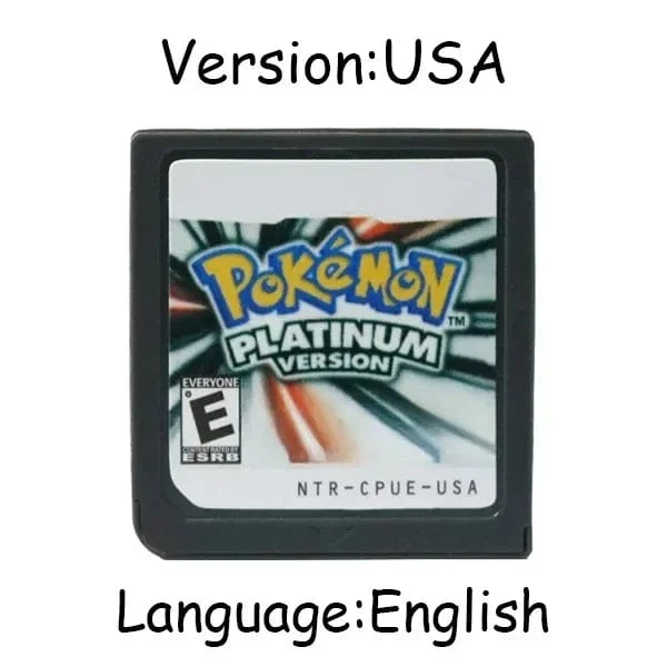 Pokemon Serie DS Spiel Patrone Video Spiel Konsole Karte Platin Perle Diamant HeartGold SoulSilver Mehrsprachig für NDS 3DS