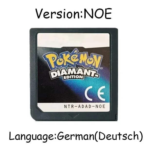 Pokemon Serie DS Spiel Patrone Video Spiel Konsole Karte Platin Perle Diamant HeartGold SoulSilver Mehrsprachig für NDS 3DS