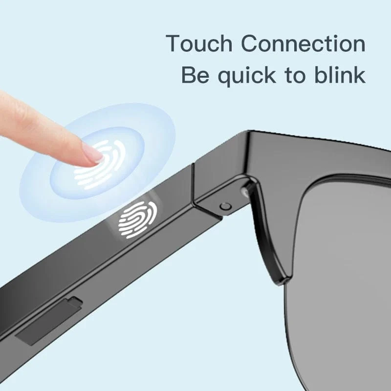F06 Connected Bezel IP4 Wasserdichter Sonnenschirm Drahtlose Stereo-Android-Brille mit Bluetooth-Kopfhörern Sport Elektroroller Männer