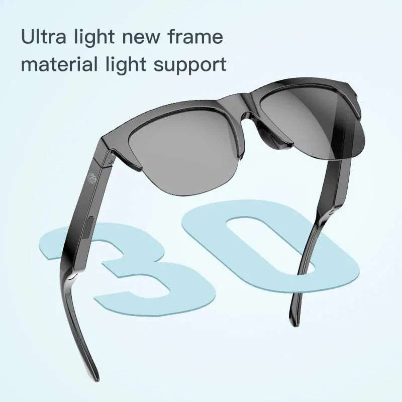 F06 Connected Bezel IP4 Wasserdichter Sonnenschirm Drahtlose Stereo-Android-Brille mit Bluetooth-Kopfhörern Sport Elektroroller Männer