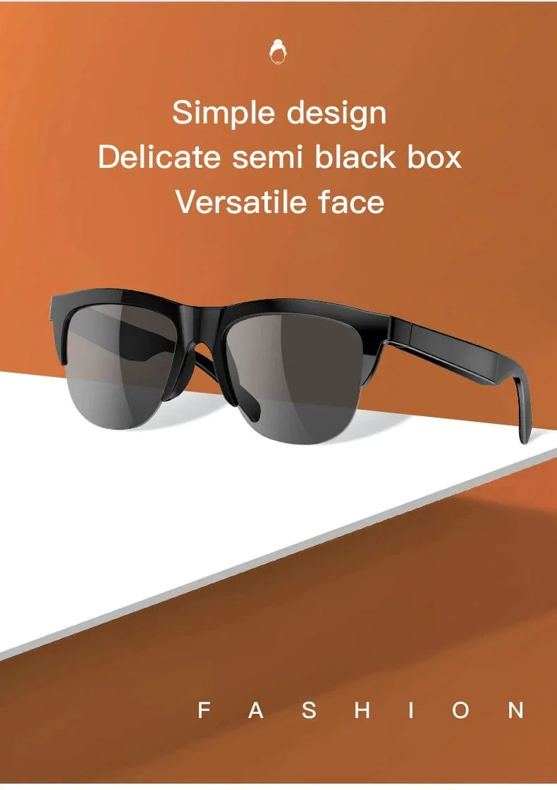 F06 Connected Bezel IP4 Wasserdichter Sonnenschirm Drahtlose Stereo-Android-Brille mit Bluetooth-Kopfhörern Sport Elektroroller Männer