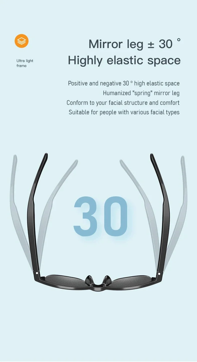 F06 Connected Bezel IP4 Wasserdichter Sonnenschirm Drahtlose Stereo-Android-Brille mit Bluetooth-Kopfhörern Sport Elektroroller Männer