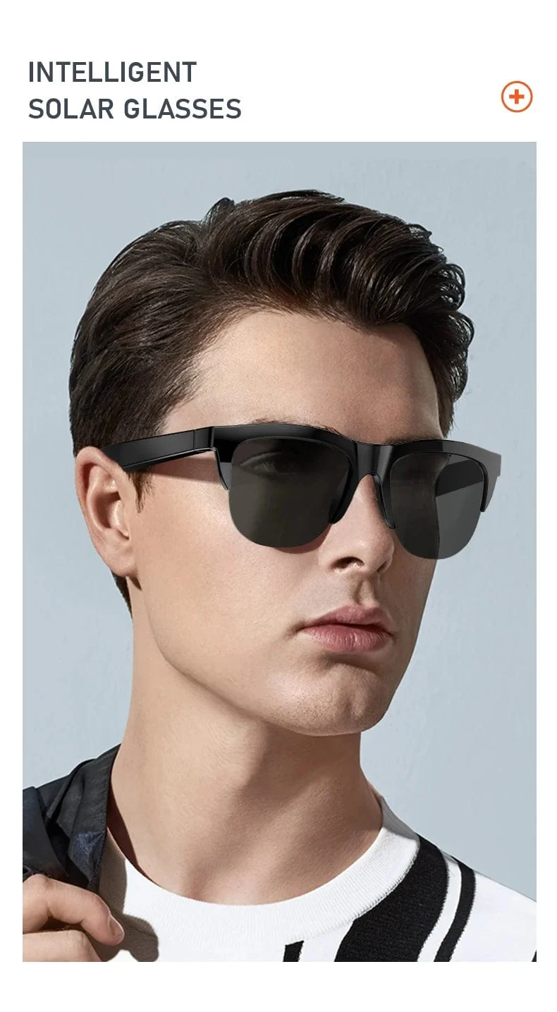 F06 Connected Bezel IP4 Wasserdichter Sonnenschirm Drahtlose Stereo-Android-Brille mit Bluetooth-Kopfhörern Sport Elektroroller Männer