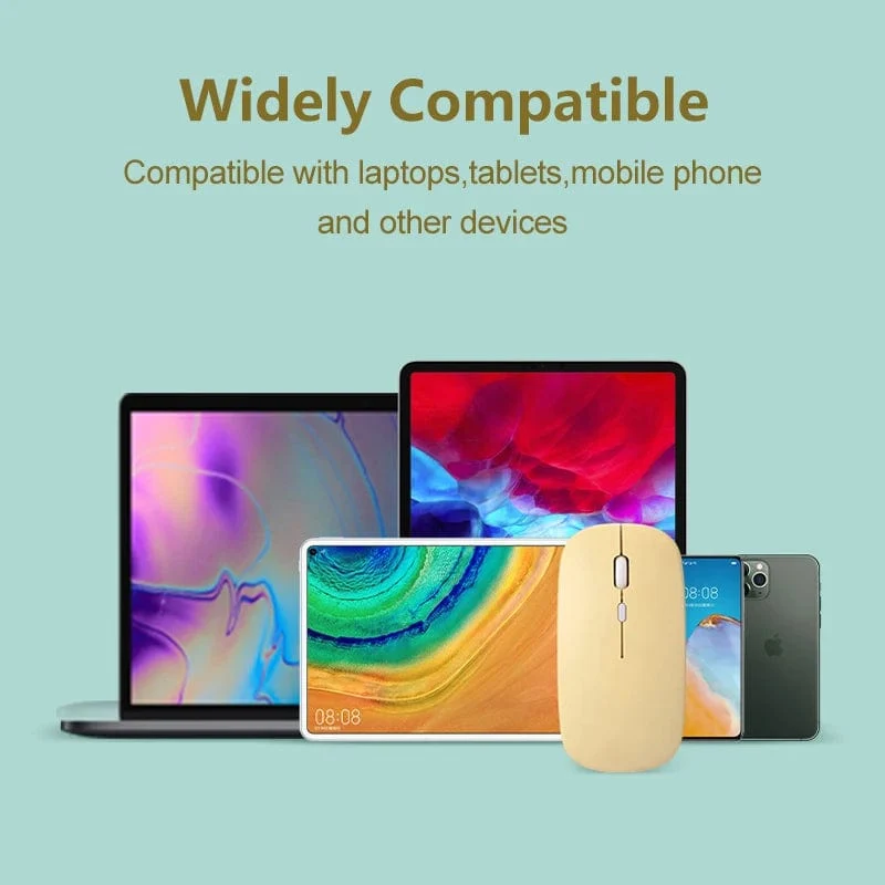 Drahtlose Bluetooth-Maus, tragbare, magische, leise, ergonomische Mäuse für Laptop, iPad, Tablet, Notebook, Handy, Büro, Gaming-Maus