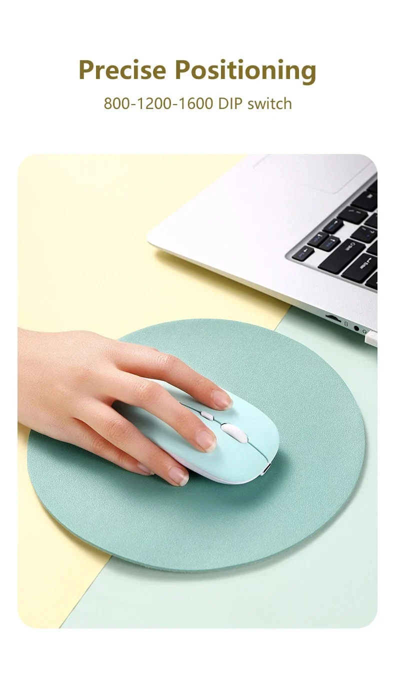 Drahtlose Bluetooth-Maus, tragbare, magische, leise, ergonomische Mäuse für Laptop, iPad, Tablet, Notebook, Handy, Büro, Gaming-Maus