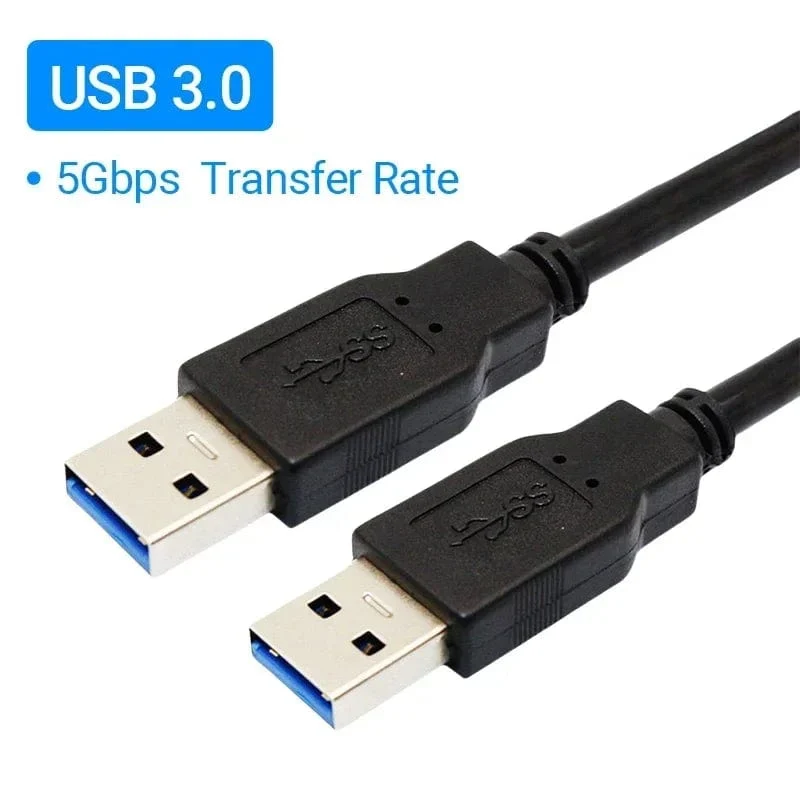 USB 3.0 auf USB 3.0 Verlängerungskabel USB A Stecker auf Stecker USB3.0 2.0 Verlängerungskabel Schnelle Datenübertragung für Festplattenkühler