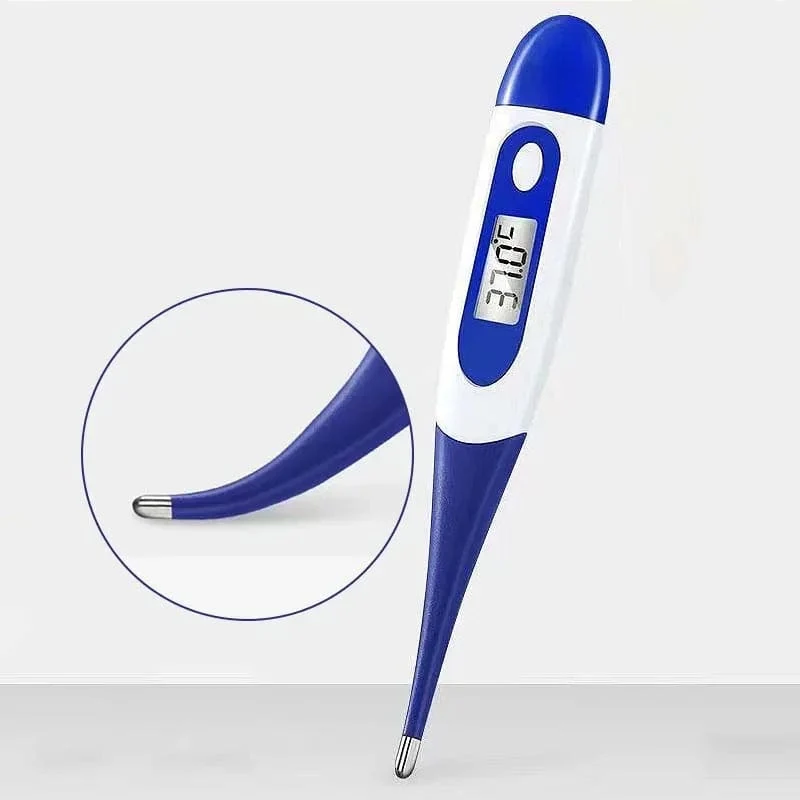 Haushaltsthermometer für Erwachsene und Kinder zur Messung der Fieberthermometer, elektronisches digitales Thermometer mit weichem Kopf, zur oralen Messung der Achseltemperatur