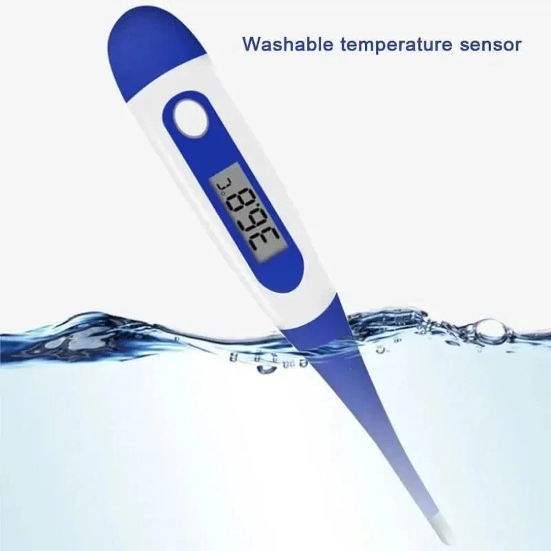 Haushaltsthermometer für Erwachsene und Kinder zur Messung der Fieberthermometer, elektronisches digitales Thermometer mit weichem Kopf, zur oralen Messung der Achseltemperatur