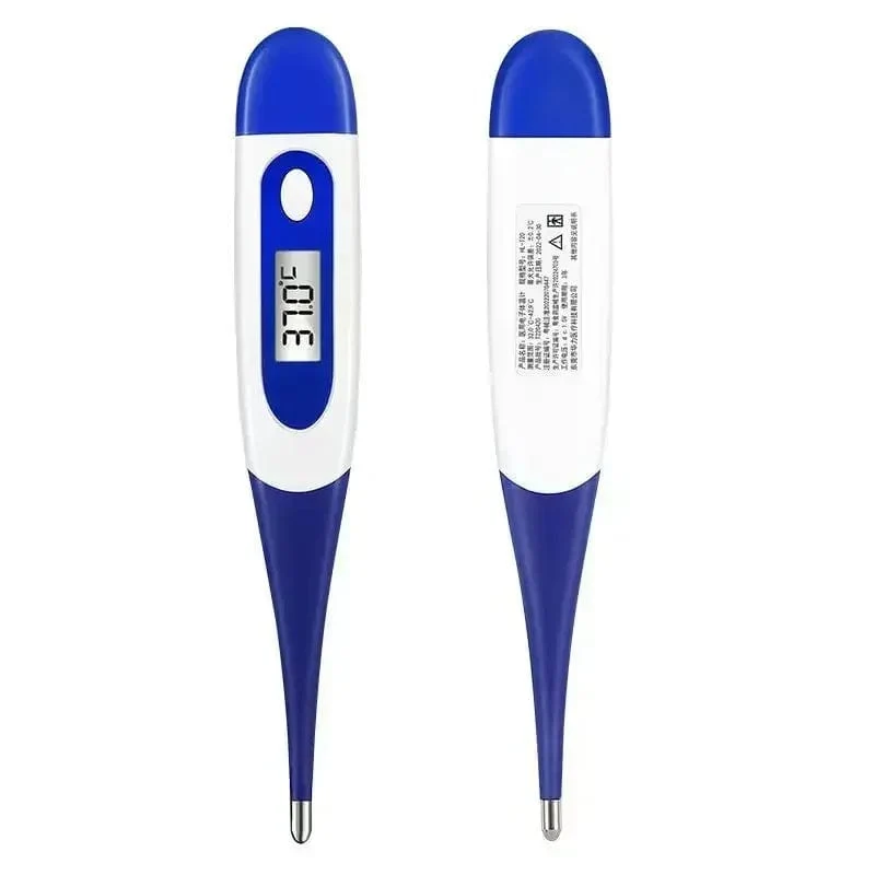 Haushaltsthermometer für Erwachsene und Kinder zur Messung der Fieberthermometer, elektronisches digitales Thermometer mit weichem Kopf, zur oralen Messung der Achseltemperatur