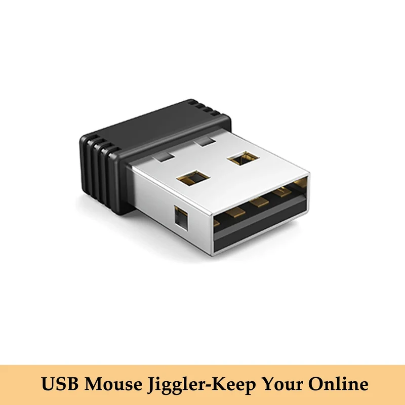 Kabelloser Maus-Jiggler-Mover, nicht erkennbar, automatischer USB-Port-Shaker-Wiggler für Laptops, hält den Computer wach, Mausbewegungen