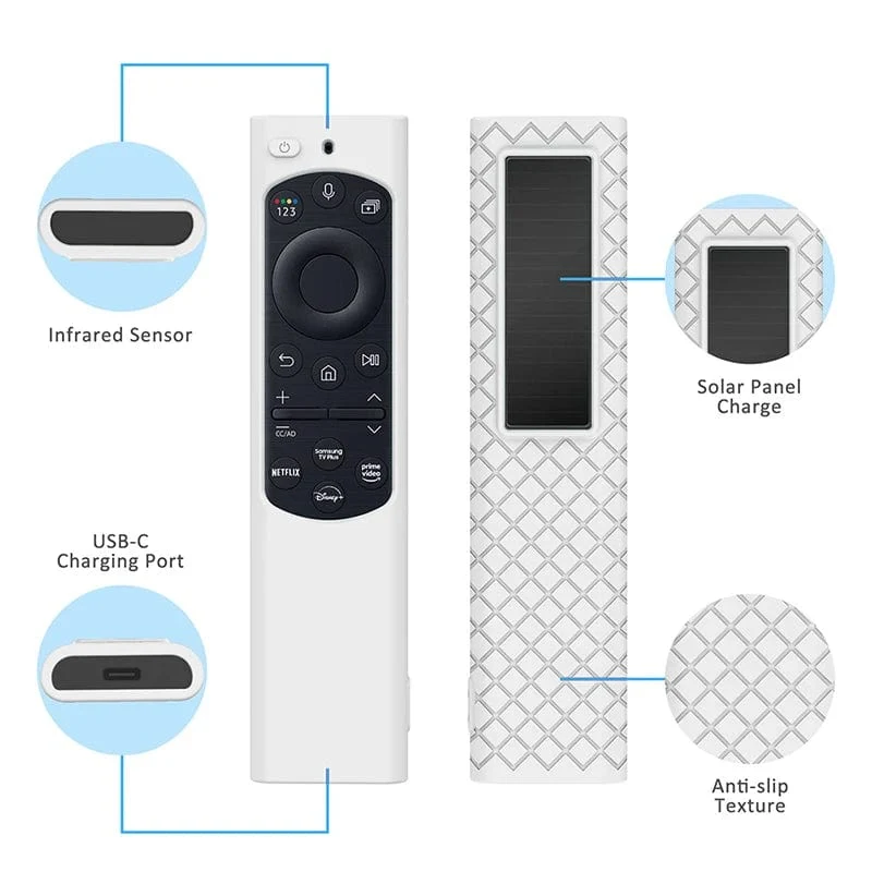 Silikon-Schutzhülle für 2022 Samsung Solar-Fernbedienung BN59 BN68 Smart TV Stoßfeste Schutzhülle für TM-1990C 2180