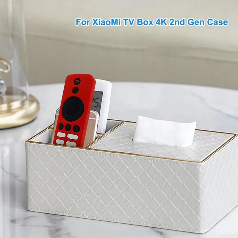 Abdeckung für XiaoMi TV Box 4K 2. Generation Silikon Schutzhülle Fernbedienung Ersatz Shell Stoßfest