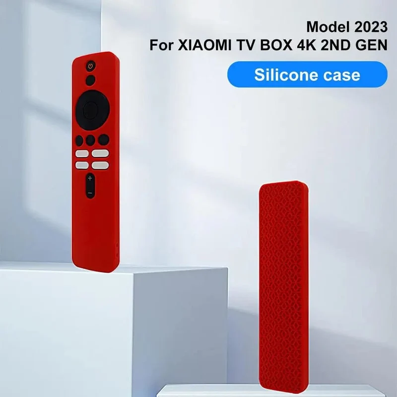 Abdeckung für XiaoMi TV Box 4K 2. Generation Silikon Schutzhülle Fernbedienung Ersatz Shell Stoßfest