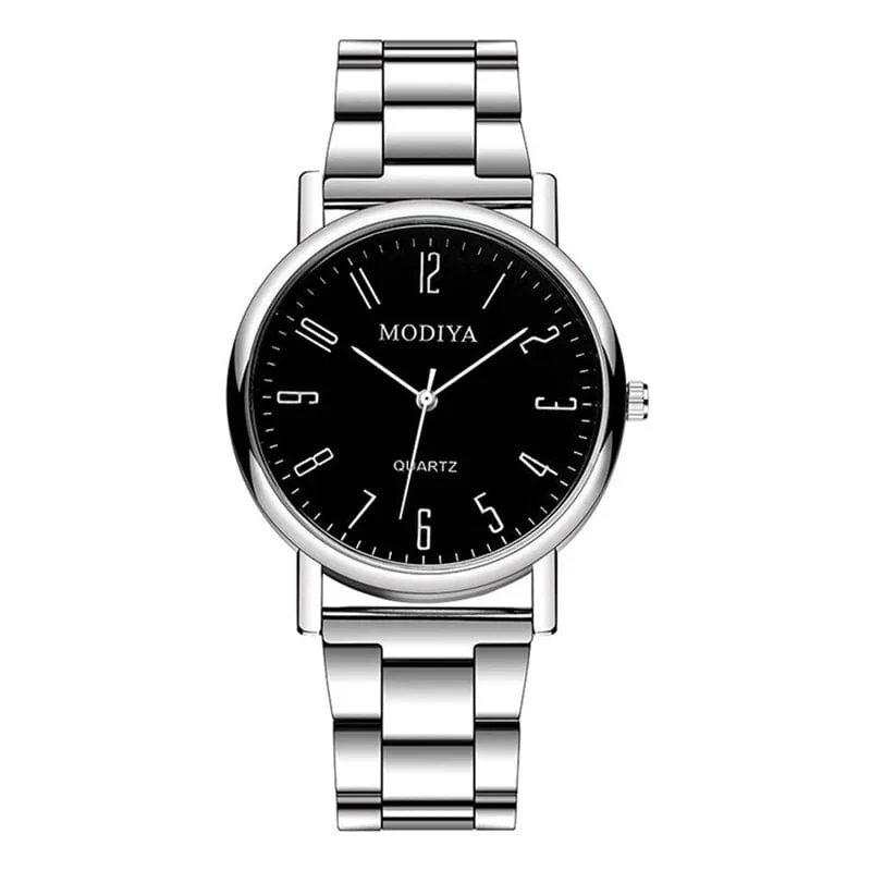 Herrenuhr Casual Silber Legierung Band Männlichen Quarz Uhren