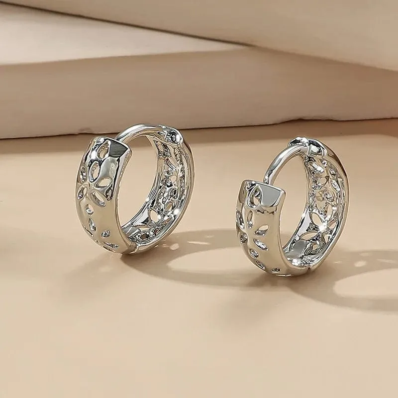 Adolph Trendy Metall Geometrie Hoop Ohrring Mode Neue Design Unregelmäßige Minimalistischen Ohrringe für Frauen Mode Schmuck Geschenk 2023