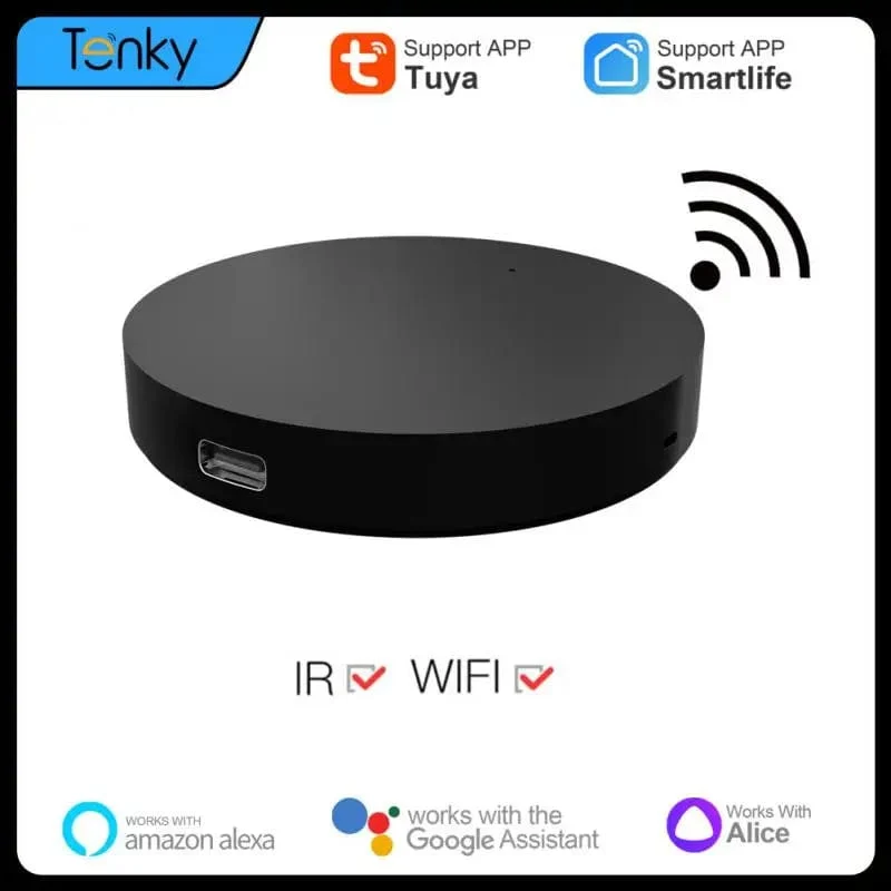 TUYA Smart Home Wifi IR Fernbedienung Smart WiFi Universal Infrarot Für TV DVD AUD AC Funktioniert Mit Alexa Google Home Yandex Alice