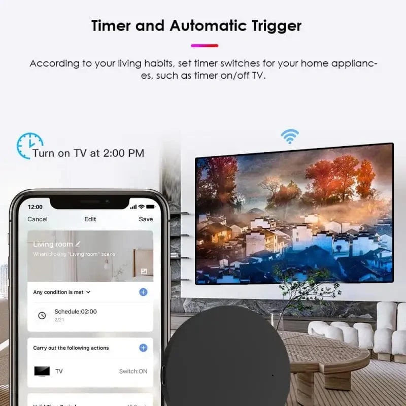 TUYA Smart Home Wifi IR Fernbedienung Smart WiFi Universal Infrarot Für TV DVD AUD AC Funktioniert Mit Alexa Google Home Yandex Alice