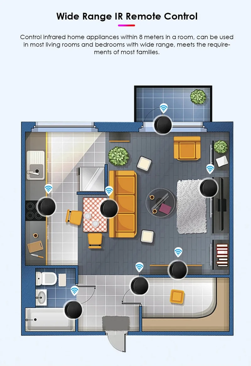 TUYA Smart Home Wifi IR Fernbedienung Smart WiFi Universal Infrarot Für TV DVD AUD AC Funktioniert Mit Alexa Google Home Yandex Alice