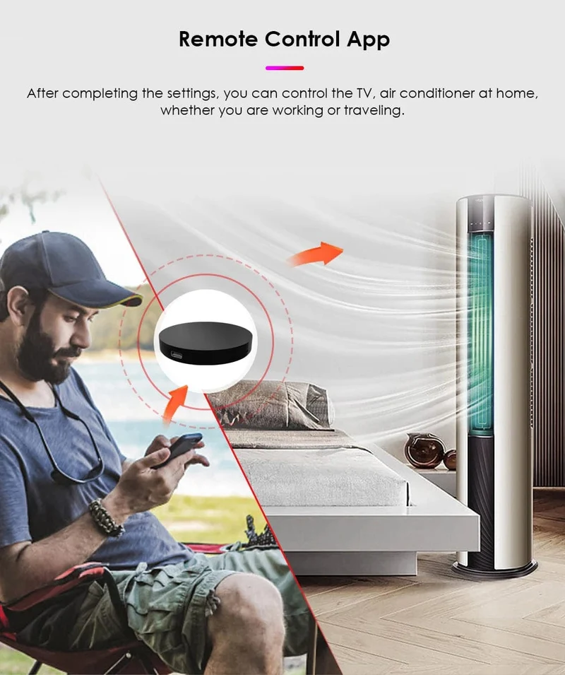 TUYA Smart Home Wifi IR Fernbedienung Smart WiFi Universal Infrarot Für TV DVD AUD AC Funktioniert Mit Alexa Google Home Yandex Alice