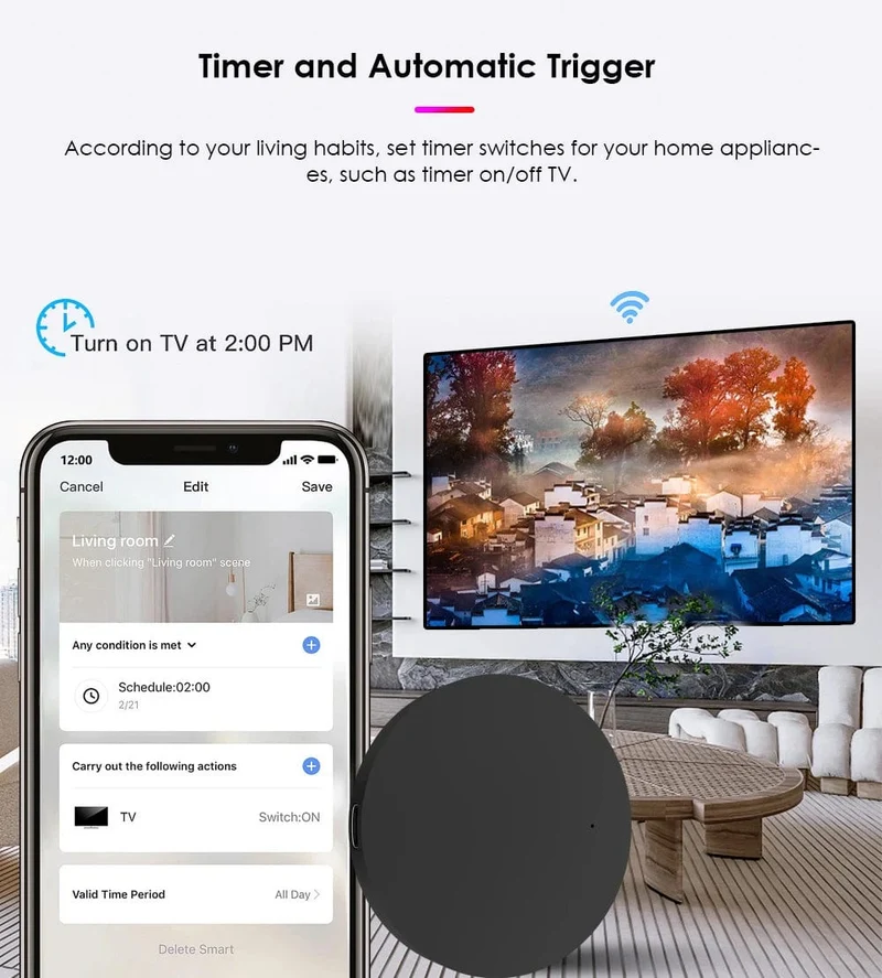 TUYA Smart Home Wifi IR Fernbedienung Smart WiFi Universal Infrarot Für TV DVD AUD AC Funktioniert Mit Alexa Google Home Yandex Alice