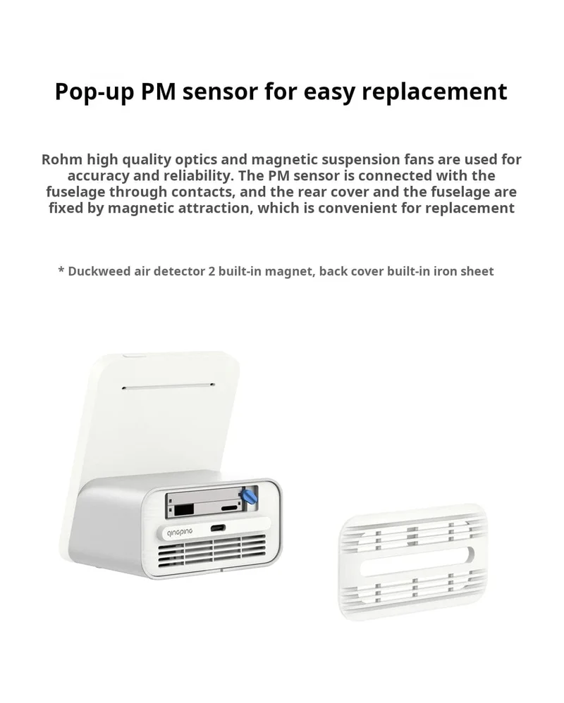 Qingping Luftdetektor 2 Smart Home Touchscreen-Steuerung Temperatur-Feuchtigkeitssensor CO2 PM2.5 Qualitätsmonitor Arbeiten mit Mijia Ap