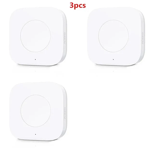 Aqara Drahtloser Minischalter ZigBee APP-Fernbedienung 3-Wege-Smart-Home-Notruftaste Türklingel Funktioniert mit Gateway und Homekit