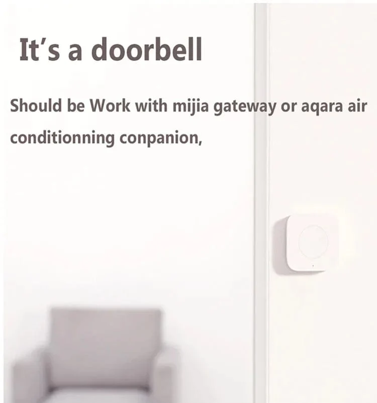 Aqara Drahtloser Minischalter ZigBee APP-Fernbedienung 3-Wege-Smart-Home-Notruftaste Türklingel Funktioniert mit Gateway und Homekit