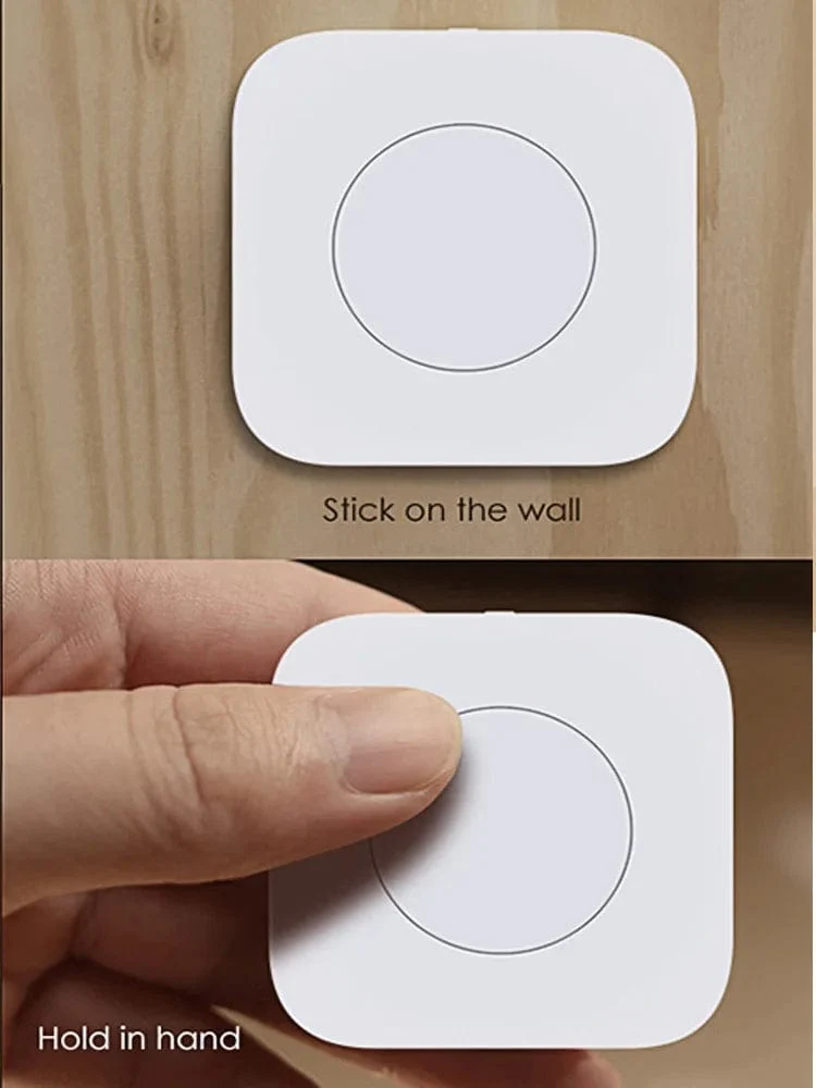 Aqara Drahtloser Minischalter ZigBee APP-Fernbedienung 3-Wege-Smart-Home-Notruftaste Türklingel Funktioniert mit Gateway und Homekit