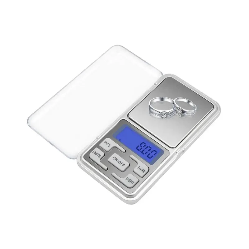 Hochpräzise elektronische Miniwaage, tragbare Taschenwaage für Schmuck, Genauigkeitsbereich 500 G – 0.01 G, mit LCD-Display