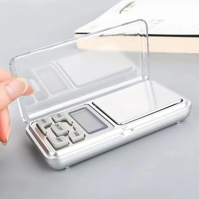 Hochpräzise elektronische Miniwaage, tragbare Taschenwaage für Schmuck, Genauigkeitsbereich 500 G – 0.01 G, mit LCD-Display
