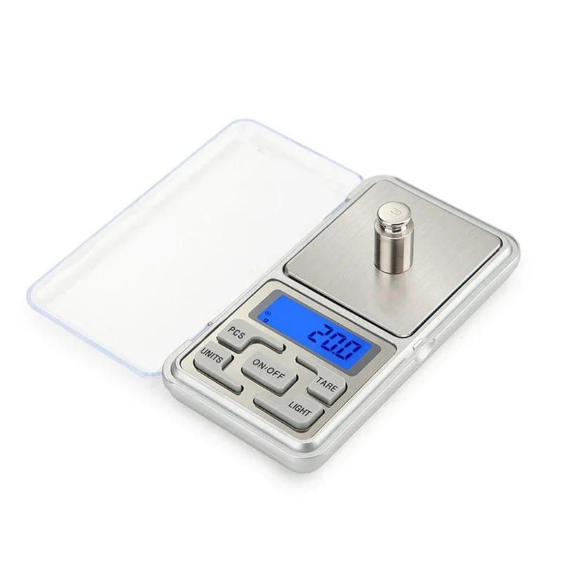 Hochpräzise elektronische Miniwaage, tragbare Taschenwaage für Schmuck, Genauigkeitsbereich 500 G – 0.01 G, mit LCD-Display