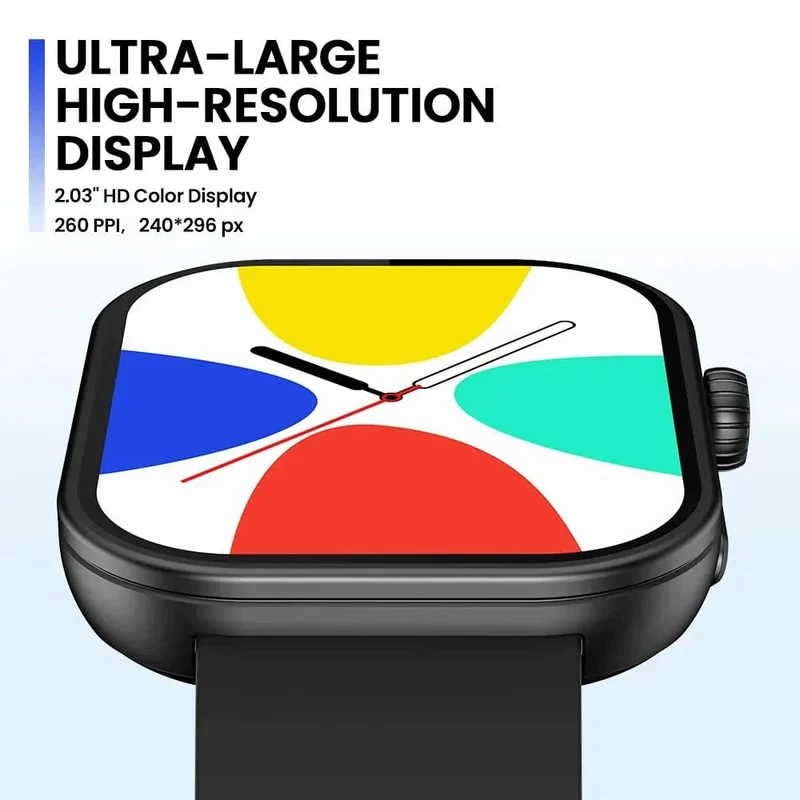 Neue Zeblaze Btalk Plus-Smartwatch mit Sprachanrufen, 2.03-Zoll-HD-Farbdisplay, Gesundheits- und Fitness-Tracker, Smartwatch für Männer und Frauen