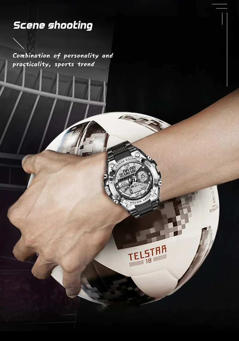 LIGE Männer Militär Uhr Digital 50m Wasserdicht Armbanduhr LED Quarz Uhr Sport Uhr Männlichen Große Uhren Männer Relogios Masculino