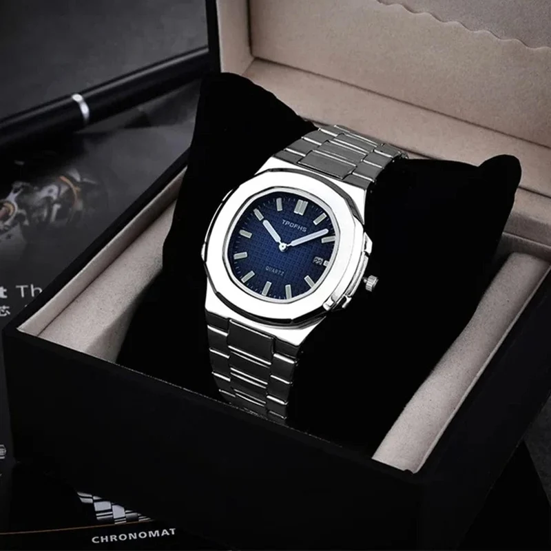 2024 neue Luxus Männer Quarz Uhren 30M Wasserdicht Automatische Datum Uhr Mann Edelstahl Sport Chronograph Uhr für Männer uhr