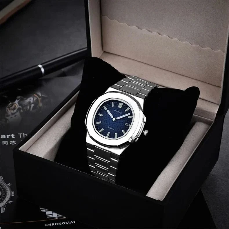 2024 neue Luxus Männer Quarz Uhren 30M Wasserdicht Automatische Datum Uhr Mann Edelstahl Sport Chronograph Uhr für Männer uhr