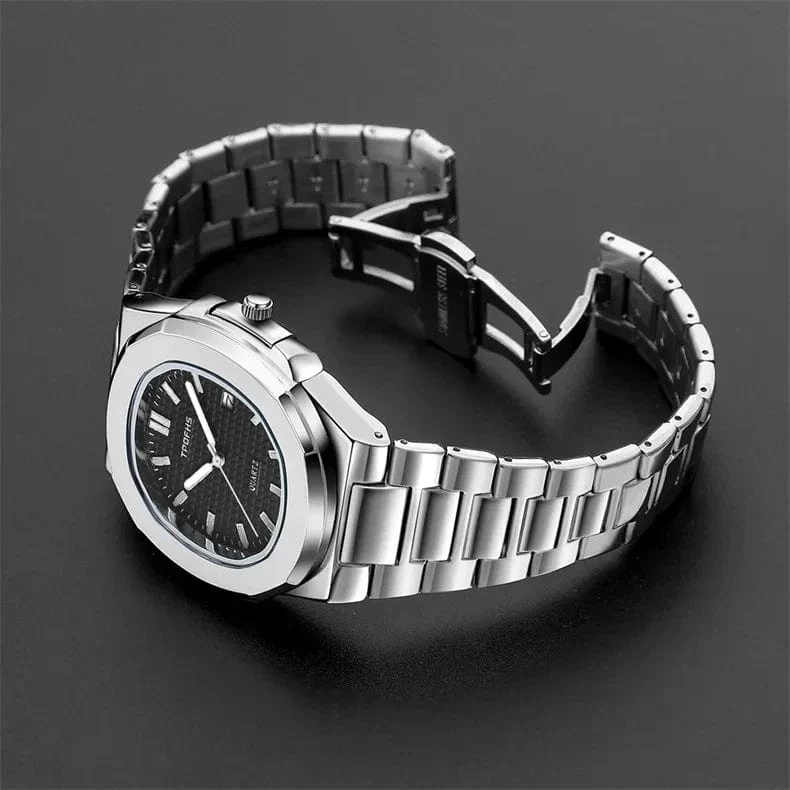 2024 neue Luxus Männer Quarz Uhren 30M Wasserdicht Automatische Datum Uhr Mann Edelstahl Sport Chronograph Uhr für Männer uhr