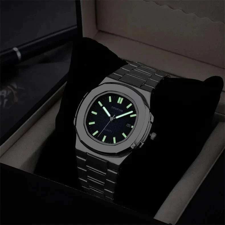 2024 neue Luxus Männer Quarz Uhren 30M Wasserdicht Automatische Datum Uhr Mann Edelstahl Sport Chronograph Uhr für Männer uhr
