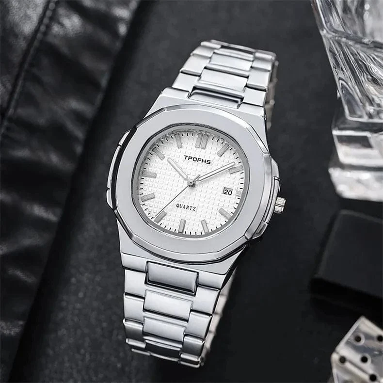 2024 neue Luxus Männer Quarz Uhren 30M Wasserdicht Automatische Datum Uhr Mann Edelstahl Sport Chronograph Uhr für Männer uhr