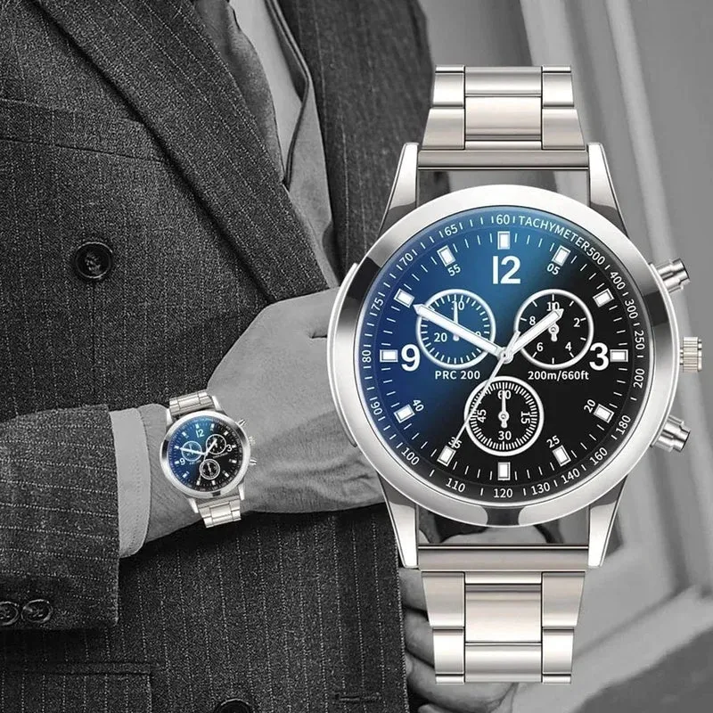 Mode Für Männer Luxus Uhren Herren Business Edelstahl Casual Quarz Uhr Für Männer Armbanduhr Relogio Masculino