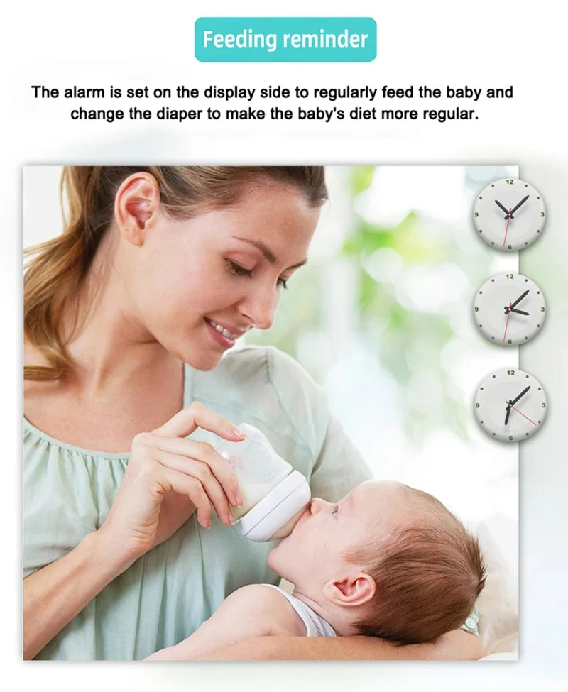 Cdycam Kabelloses Video-Babyphone 3.5 Zoll mit Schlafliedern, automatische Nachtsicht, Zwei-Wege-Gegensprechanlage, Temperaturüberwachung, Babysitter