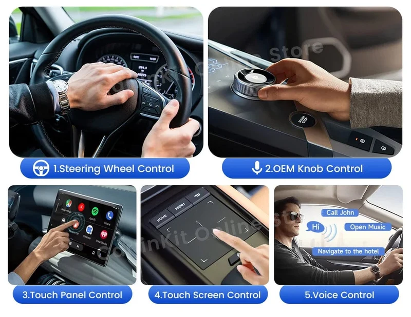 Carlinkit Android 13 TV-Box LED 8 + 128 GB CarPlay Wireless Android Auto Wireless Adapter Unterstützung Youtube Netfilx IPTV Spotify GPS