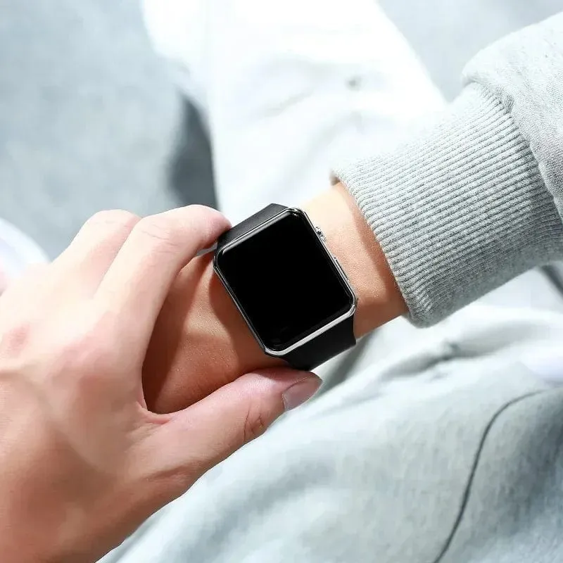 Digitale Uhren Männer Frauen Elektronische Platz LED Sport Armbanduhr Mode Lässig Einfache Silikon Weibliche Uhr Reloj Para Mujer