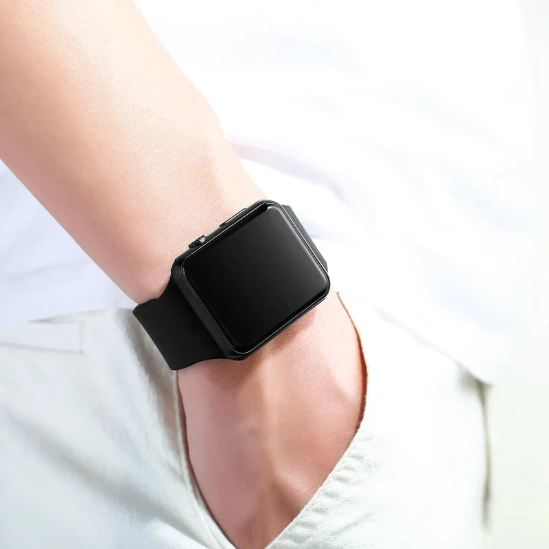 Digitale Uhren Männer Frauen Elektronische Platz LED Sport Armbanduhr Mode Lässig Einfache Silikon Weibliche Uhr Reloj Para Mujer