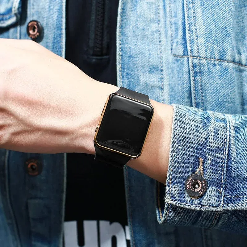 Digitale Uhren Männer Frauen Elektronische Platz LED Sport Armbanduhr Mode Lässig Einfache Silikon Weibliche Uhr Reloj Para Mujer