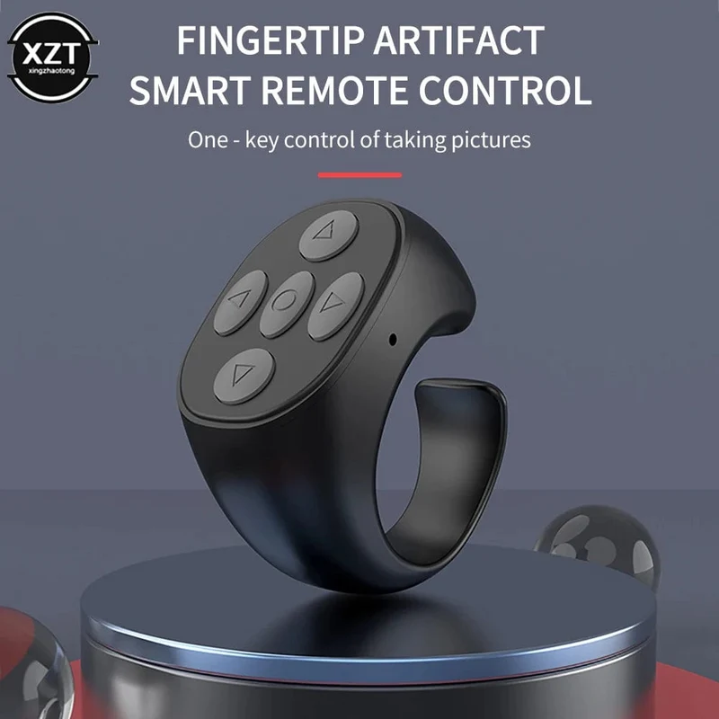 Drahtloser Bluetooth-Mobil-Selfie-Controller für faule Artifac-Fotos zum Umblättern der Seite Tiktok-Fernbedienung Ring-Controller
