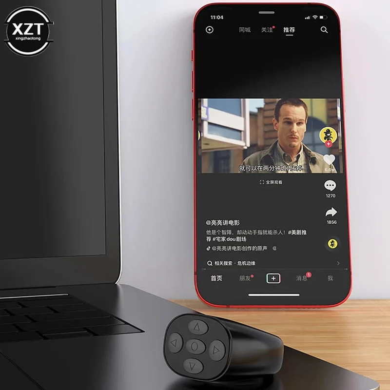 Drahtloser Bluetooth-Mobil-Selfie-Controller für faule Artifac-Fotos zum Umblättern der Seite Tiktok-Fernbedienung Ring-Controller
