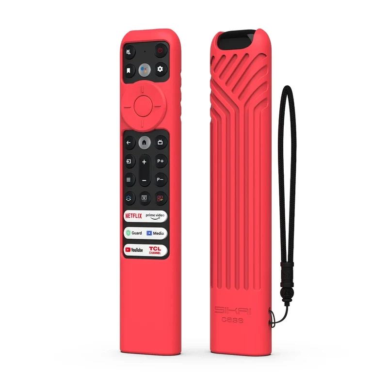 Silikon-Fernbedienungshülle für TCL TV-Fernbedienung RC902V FMR1 Google Android Smart QLED Voice TV Schutzhülle Umweltfreundlich