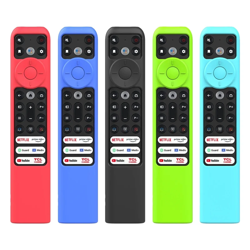 Silikon-Fernbedienungshülle für TCL TV-Fernbedienung RC902V FMR1 Google Android Smart QLED Voice TV Schutzhülle Umweltfreundlich