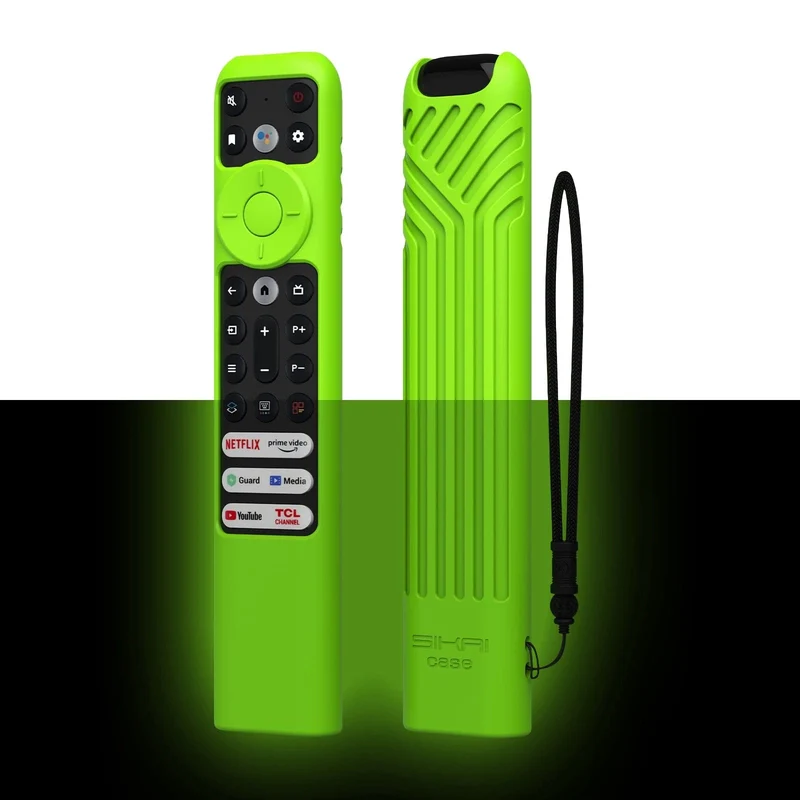 Silikon-Fernbedienungshülle für TCL TV-Fernbedienung RC902V FMR1 Google Android Smart QLED Voice TV Schutzhülle Umweltfreundlich